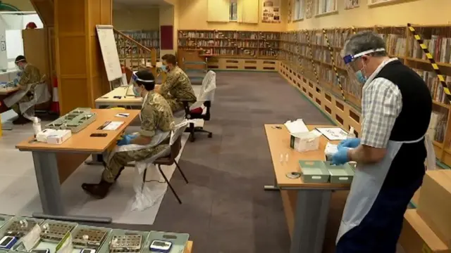 Military helping with mass testing in Kirklees