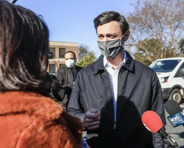 Democratic US Senate candidate Jon Ossoff