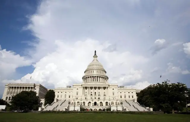 Exterior Capitol Hill building in Washington August 1, 2011