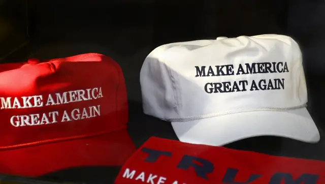 The websites sold Trump merchandise, including items worn by some of yesterday's protesters