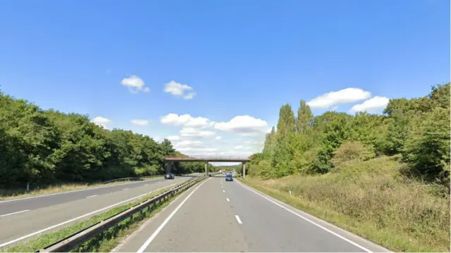 A1 near Newark, in Nottinghamshire