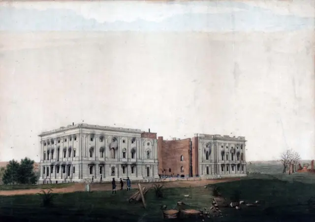 Ruins of Capitol in painting