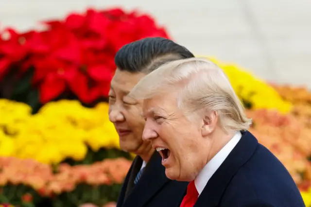 Xi Jinping and Donald Trump