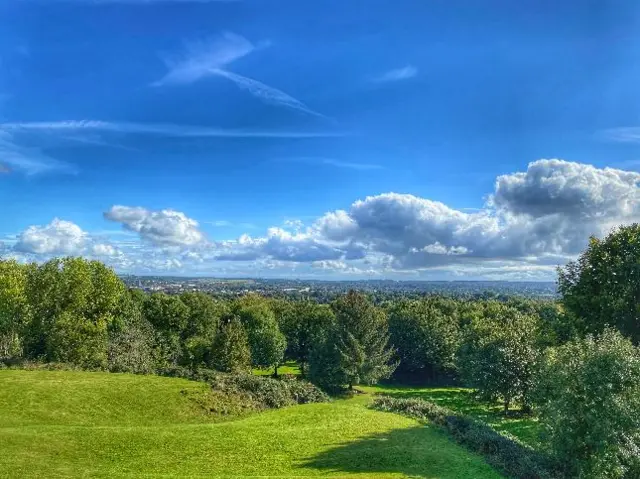 Blue skies in Stafford