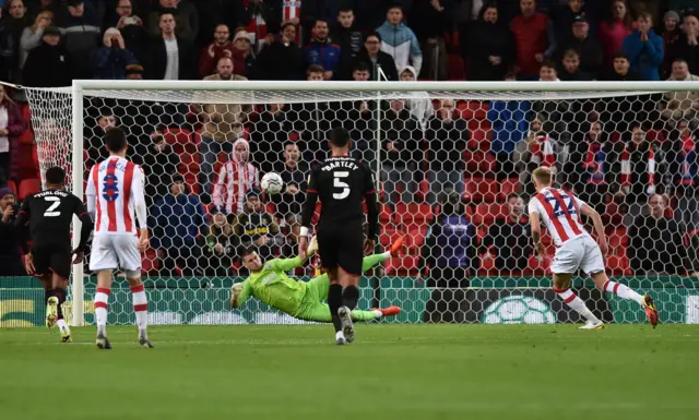 Sam Johnstone saves Sam Surridge's penalty