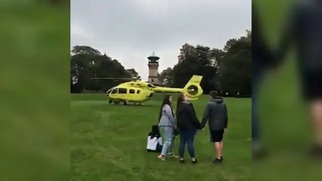 People in park