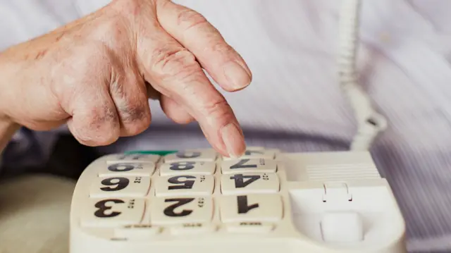 Stock image of landline phone