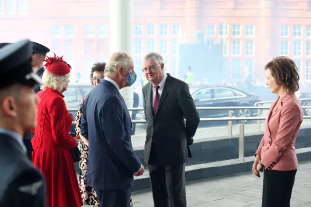 Mark Drakeford welcomes Prince Charles