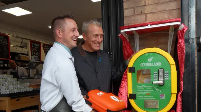 Defibrillator unveiling