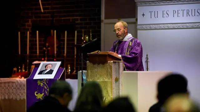 Vigil at St Peter's Catholic Church in Leigh-on-Sea.