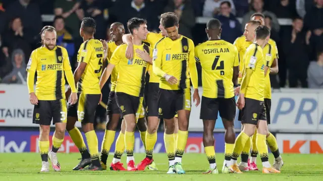 Burton celebrate