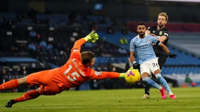 Mahrez scores against Burnley