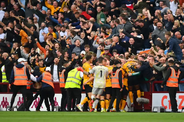 Wolves celebrate