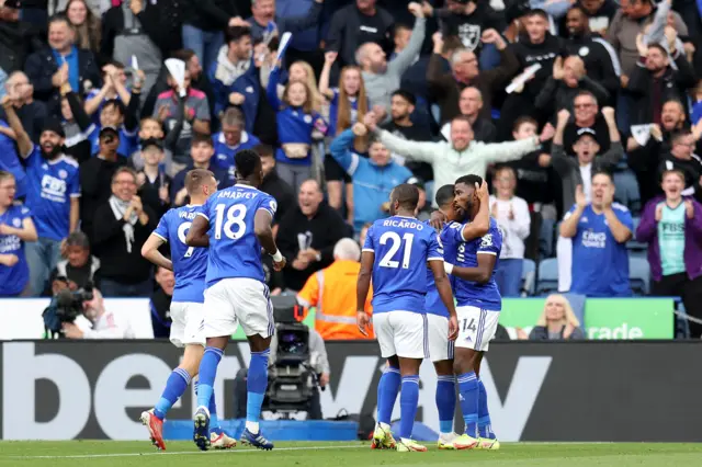 Leicester celebrate