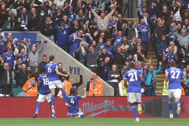 Leicester celebrate