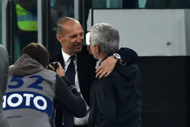 Jose Mourinho and Max Allegri