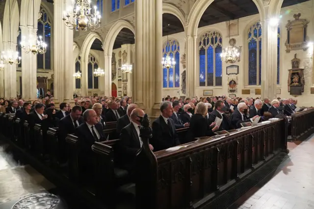 MPs and peers attend a service