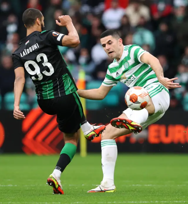 Celtic's Tom Rogic in action