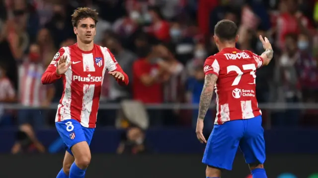 Griezmann celebrates his goal