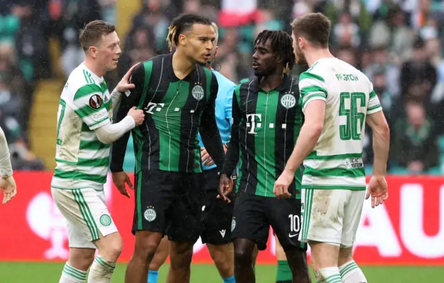 Tempers fray at Celtic Park