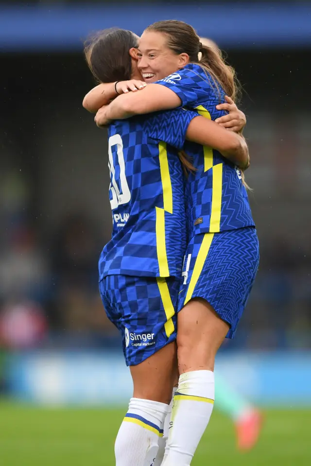Sam Kerr and Fran Kirby