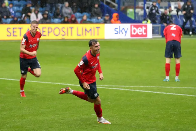 Josh Earl celebrates