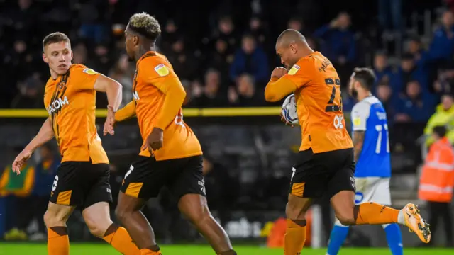 Hull celebrate goal