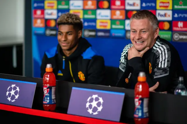 Marcus Rashford and Ole Gunnar Solskjaer