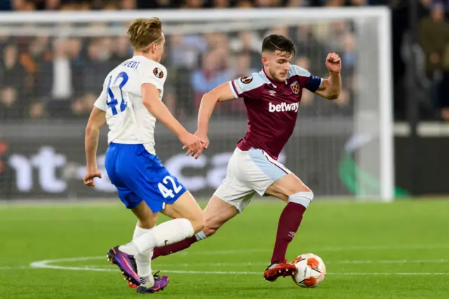 West Ham's Declan Rice