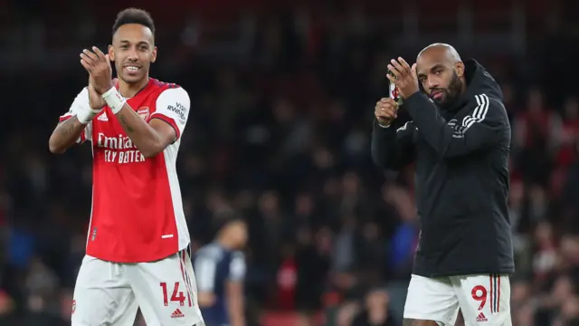 Pierre-Emerick Aubameyang and Alexandre Lacazette