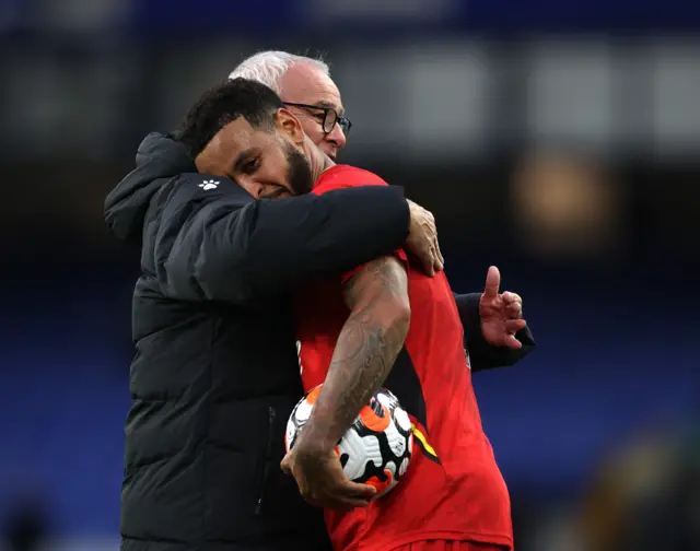 Claudio Ranieri and Joshua King