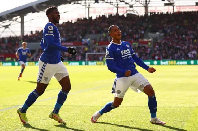 Yourin Tielemans scores for Leicester