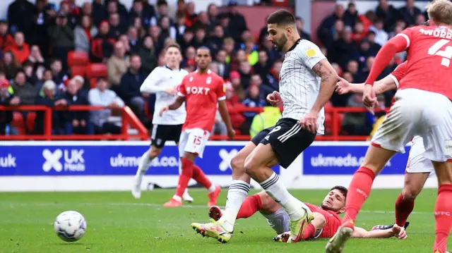 Aleksandar Mitrovic scores