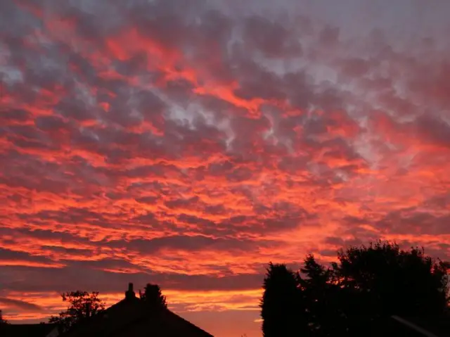 Red clouds in Hednesford