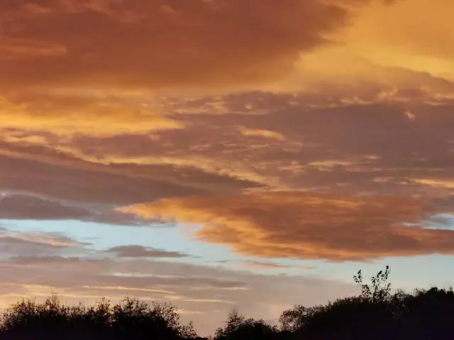 Pink clouds in Hereford