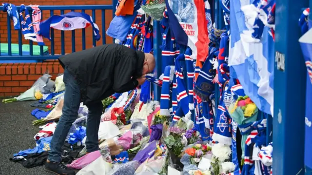 Ibrox tributes