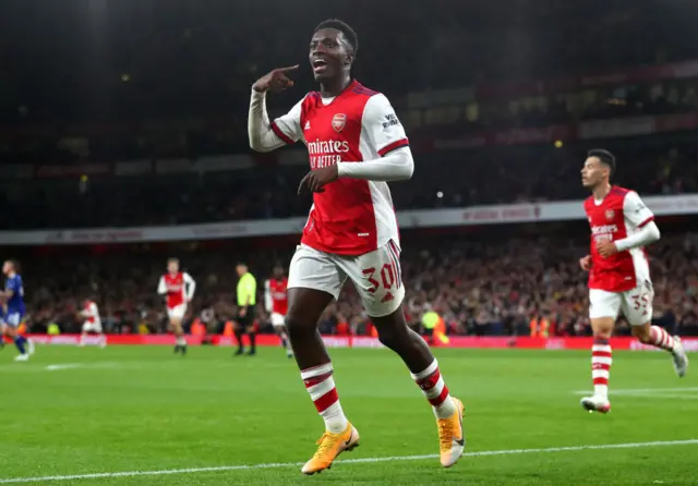 Eddie Nketiah celebrate