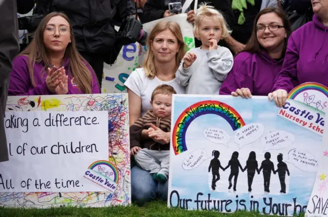 Staff from maintained nursery schools in England marched to Downing Street last week to call for increased funding