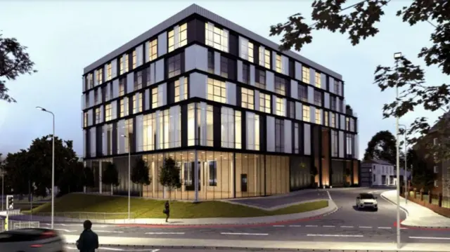 Artist's impression of the proposed building