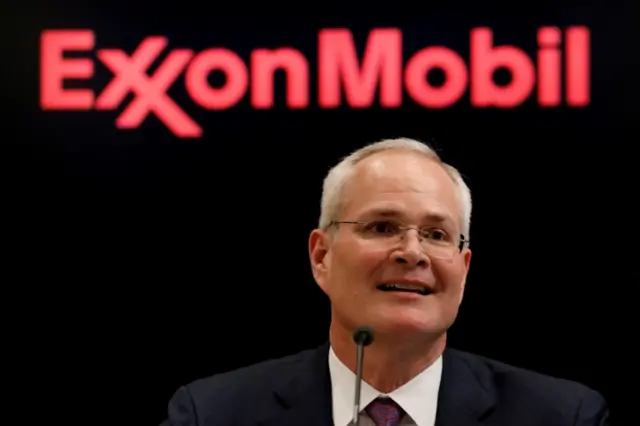 File photo of ExxonMobil CEO Darren Woods