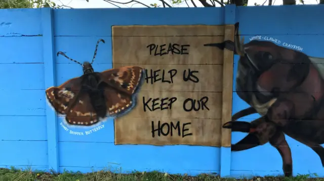 The mural in Stoke-on-Trent