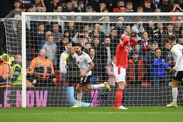 Aleksandar Mitrovic scores goal against Fulham