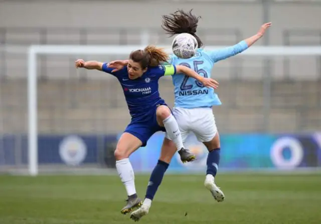 Manchester City v Chelsea in the 2018-19 Women's FA Cup semi-final