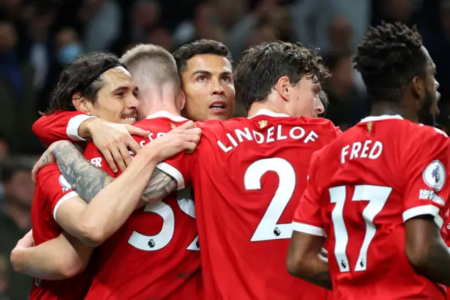 Manchester United celebrate