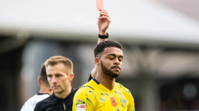 Darnell Furlong sent off