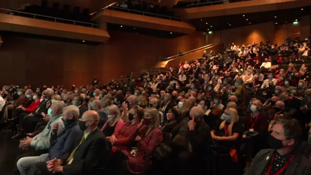 Sinn Fein members at the party conference