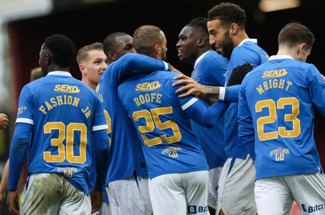 Rangers celebrate