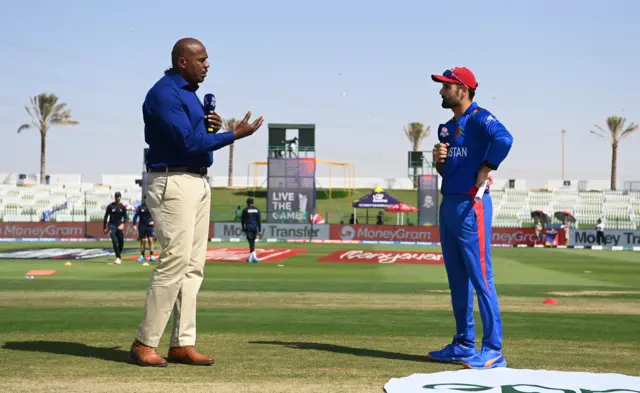 Mohammad Nabi at the toss