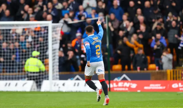 James Tavernier celebrates