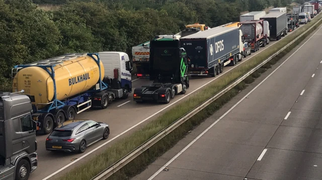 A180 near Melton Ross